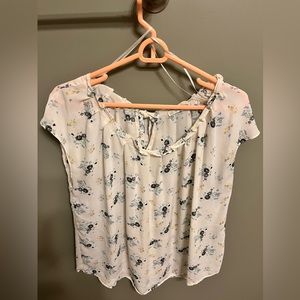 Lauren Conrad blouse with small flowers